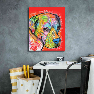 'Dogs Speak' by Dean Russo, Giclee Canvas Wall Art,20x24