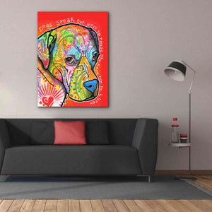 'Dogs Speak' by Dean Russo, Giclee Canvas Wall Art,40x54