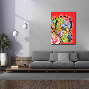 'Dogs Speak' by Dean Russo, Giclee Canvas Wall Art,40x54