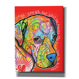 'Dogs Speak' by Dean Russo, Giclee Canvas Wall Art