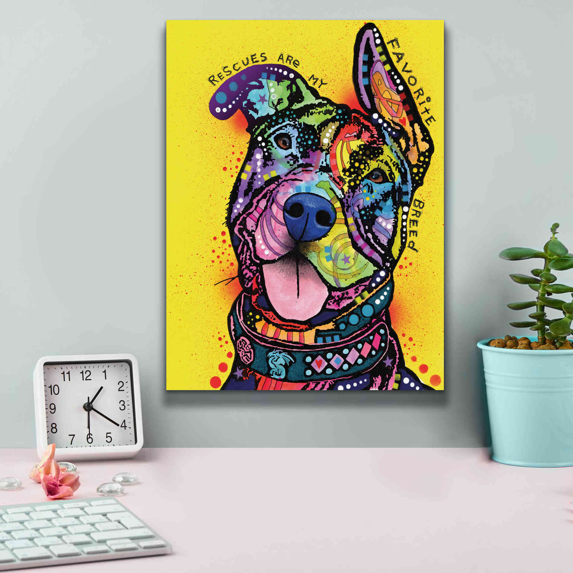 'My Favorite Breed' by Dean Russo, Giclee Canvas Wall Art,12x16