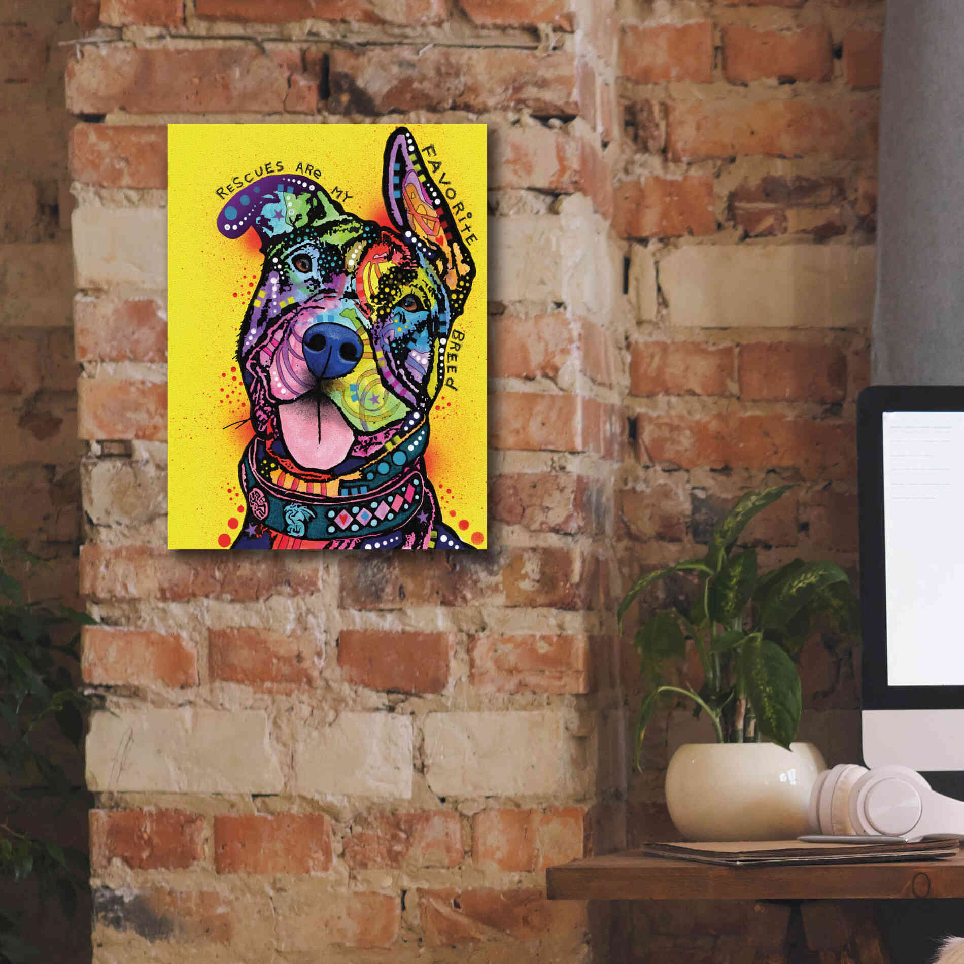'My Favorite Breed' by Dean Russo, Giclee Canvas Wall Art,12x16