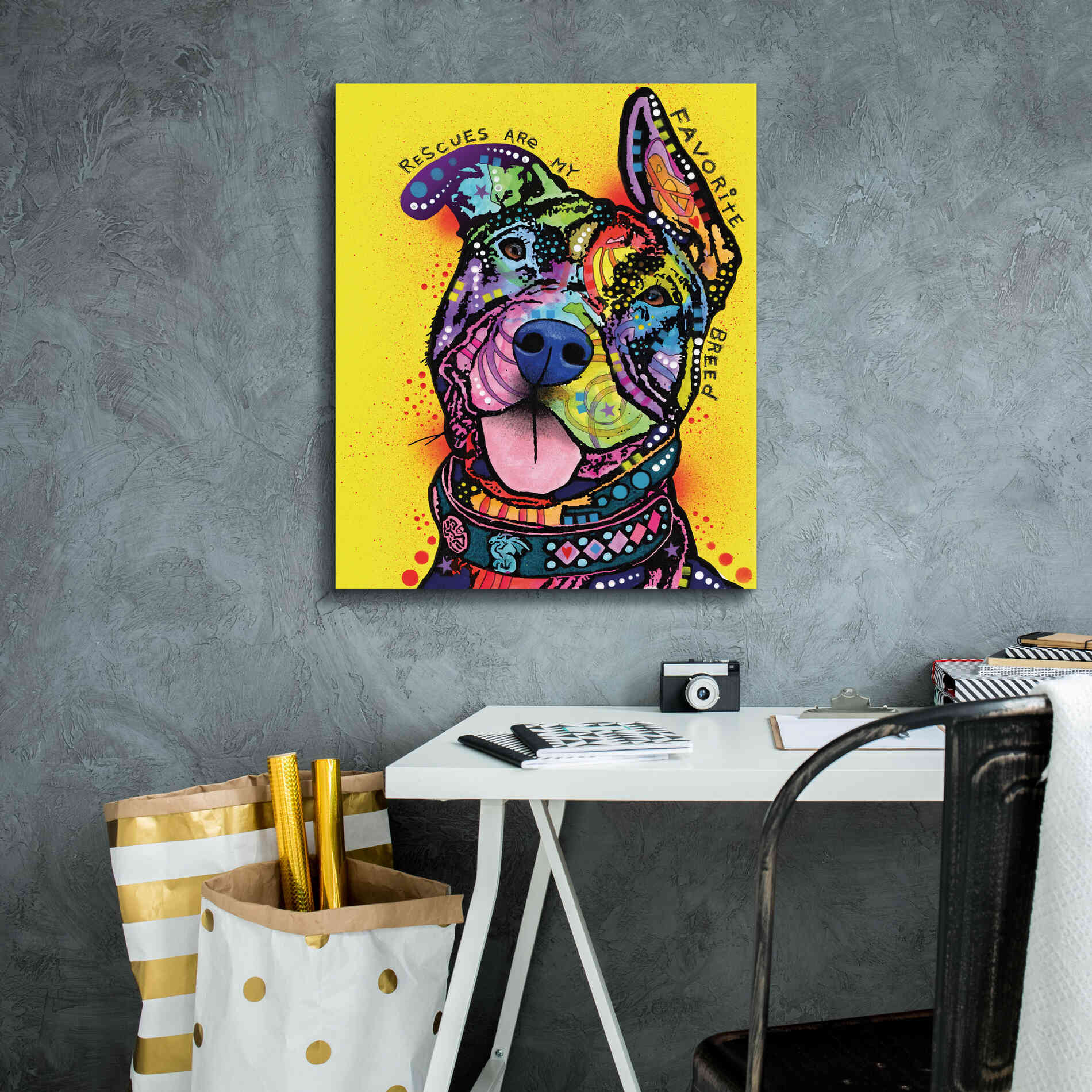 'My Favorite Breed' by Dean Russo, Giclee Canvas Wall Art,20x24