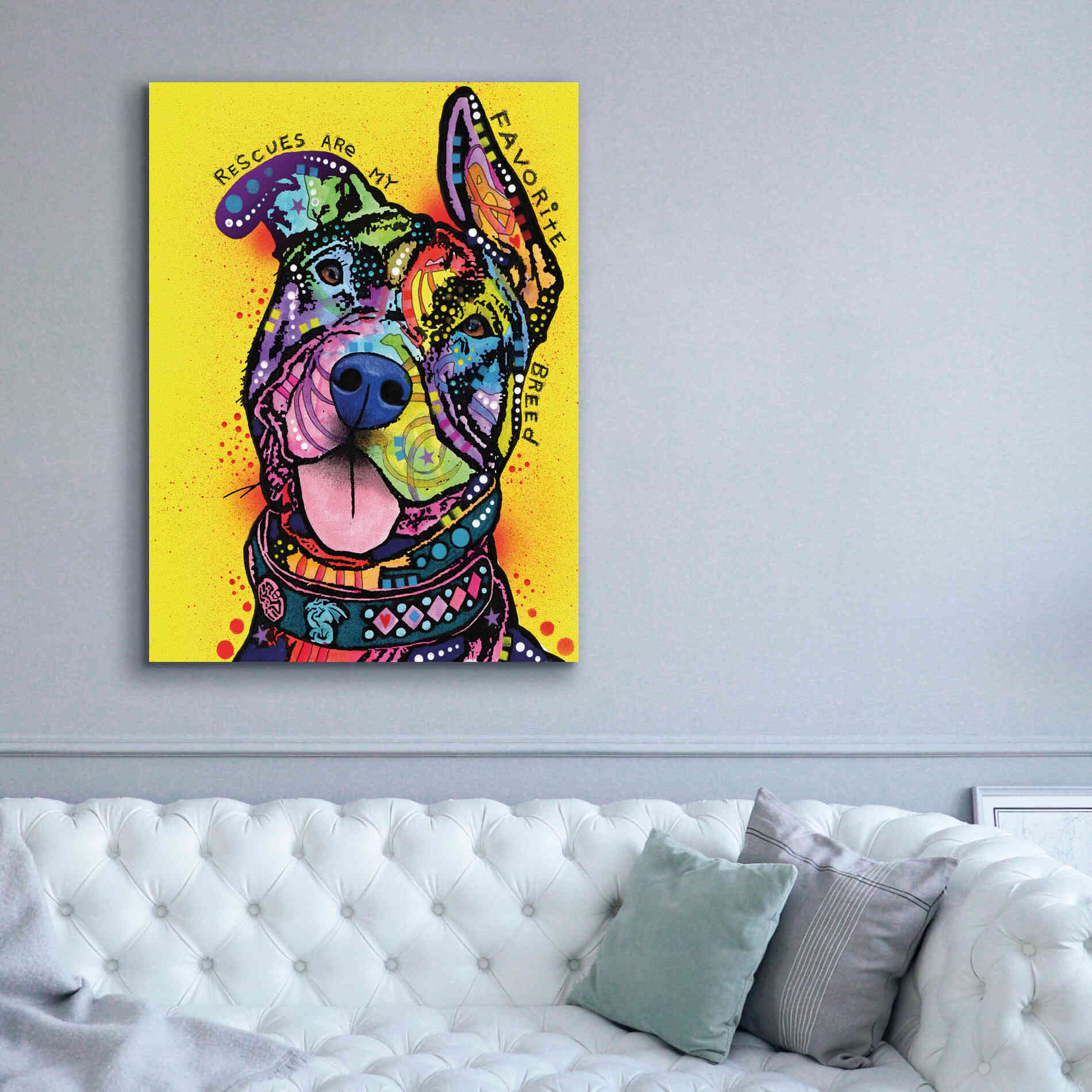 'My Favorite Breed' by Dean Russo, Giclee Canvas Wall Art,40x54