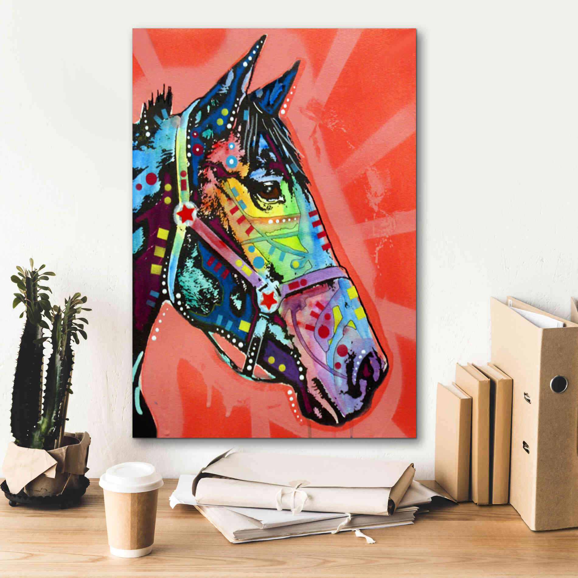 'Wc Horse 3' by Dean Russo, Giclee Canvas Wall Art,18x26