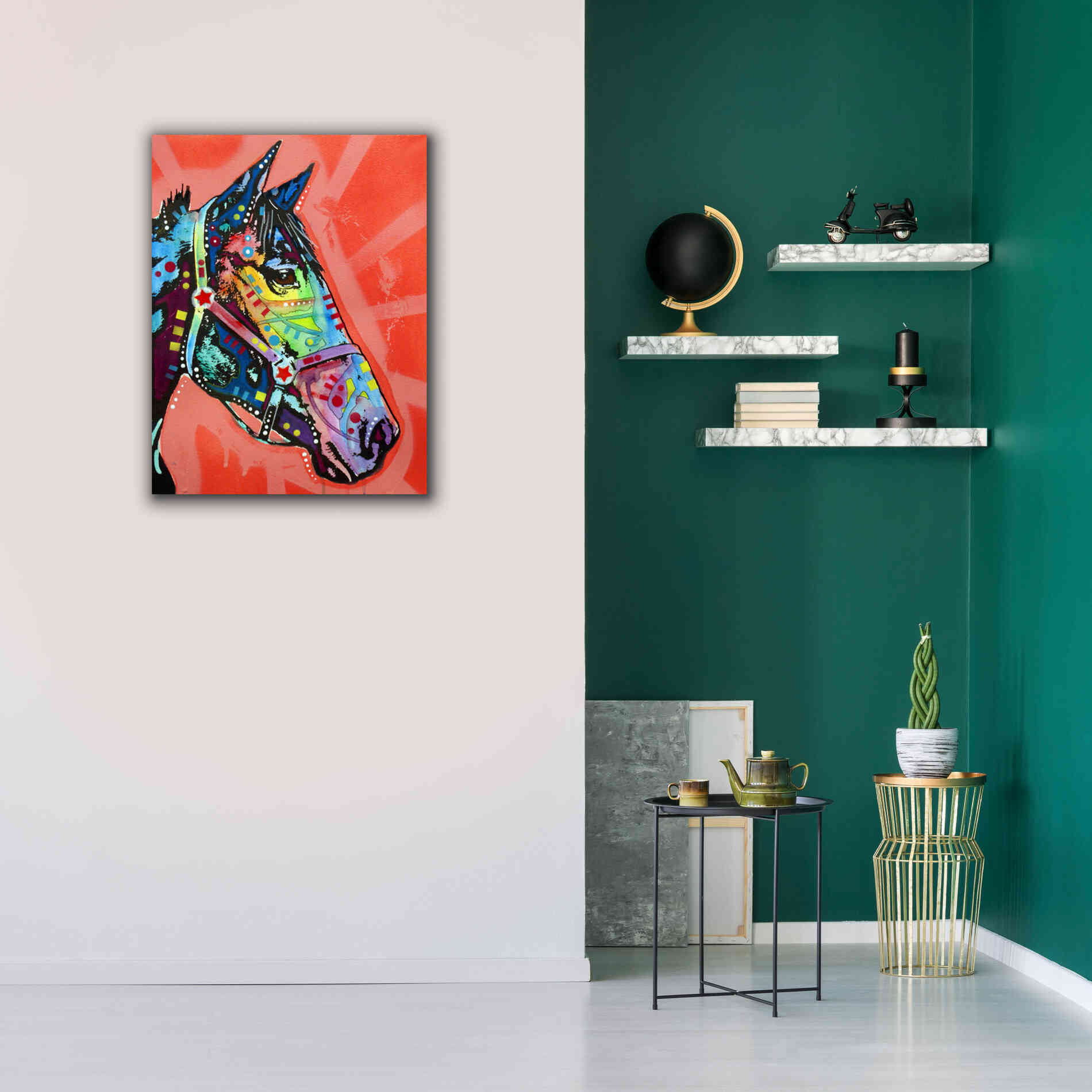 'Wc Horse 3' by Dean Russo, Giclee Canvas Wall Art,26x34