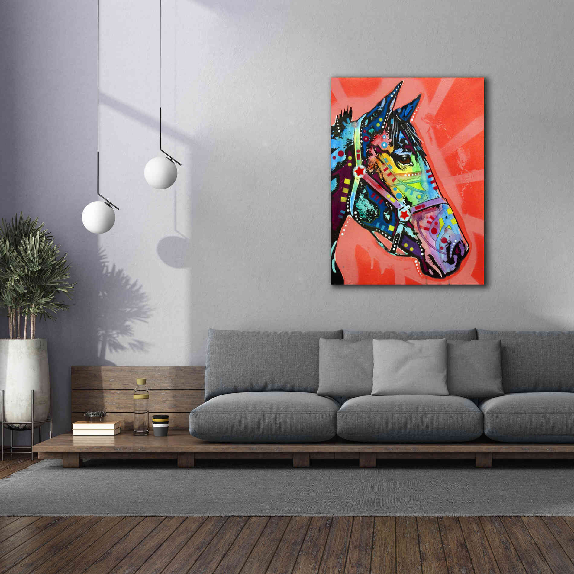 'Wc Horse 3' by Dean Russo, Giclee Canvas Wall Art,40x54