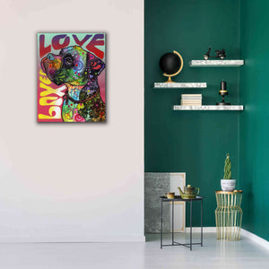 'Boxer Luv' by Dean Russo, Giclee Canvas Wall Art,26x34