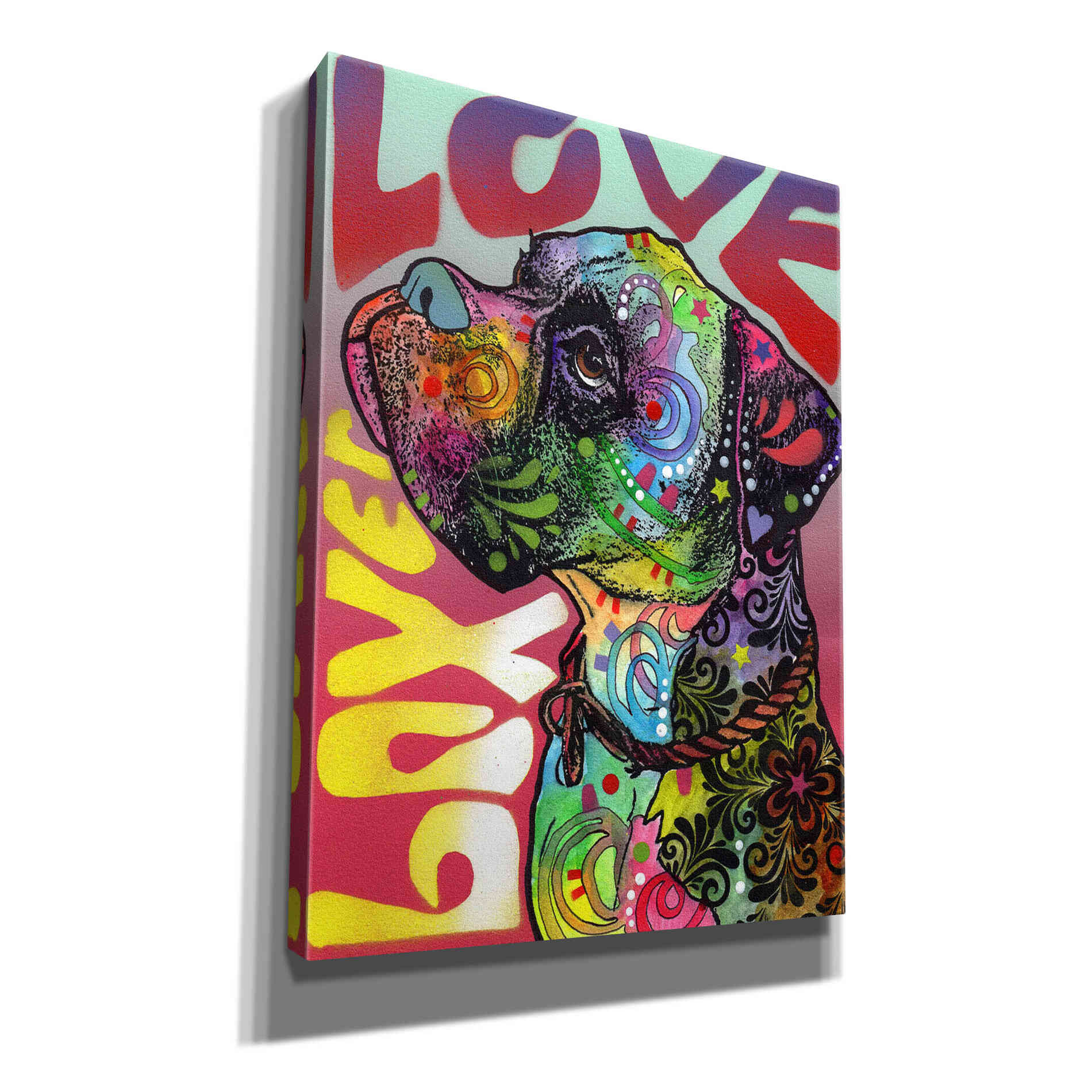 'Boxer Luv' by Dean Russo, Giclee Canvas Wall Art