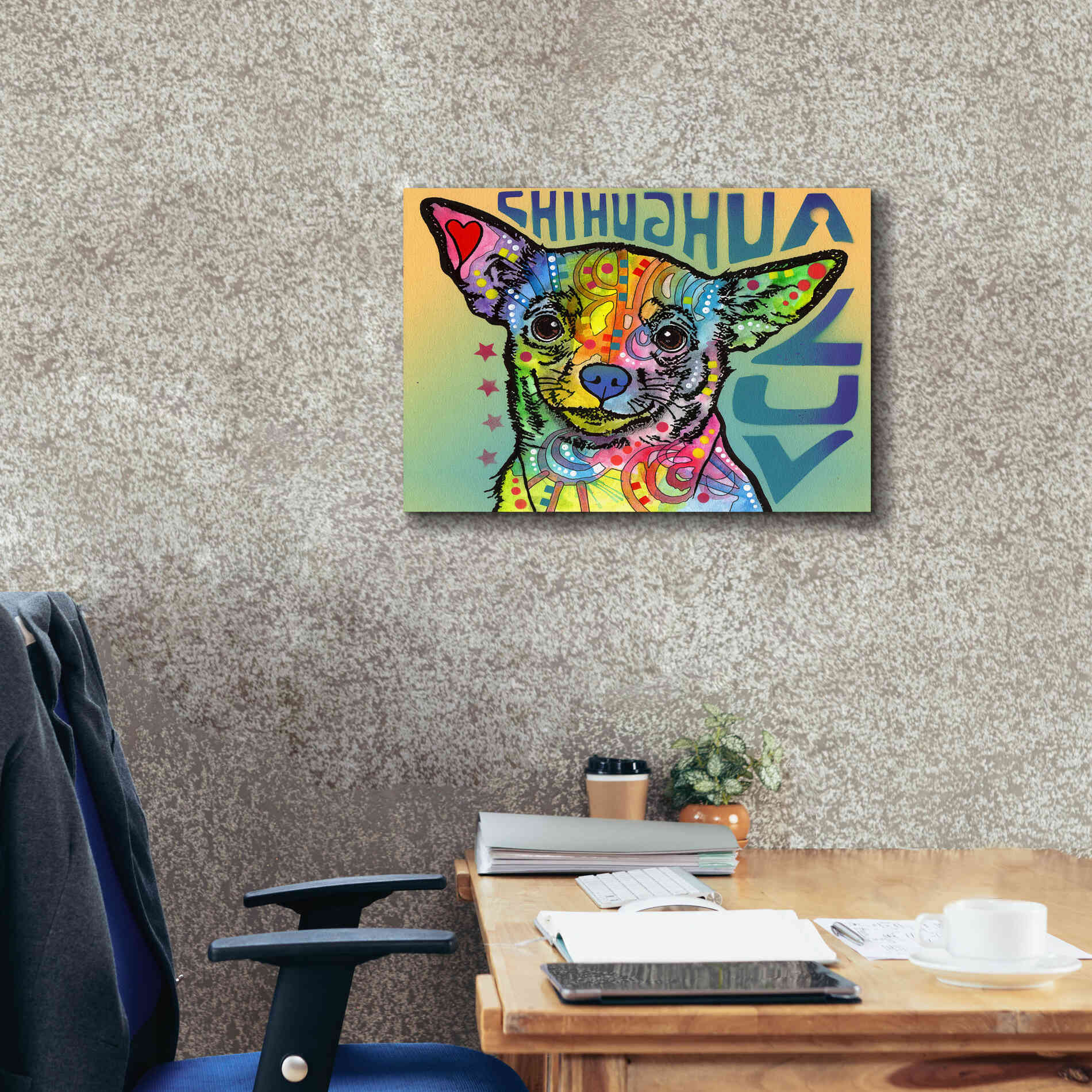 'Chihuahua Luv' by Dean Russo, Giclee Canvas Wall Art,24x20