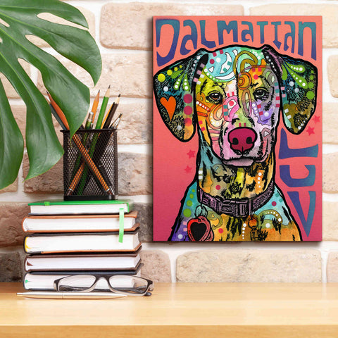 Image of 'Dalmatian Luv' by Dean Russo, Giclee Canvas Wall Art,12x16