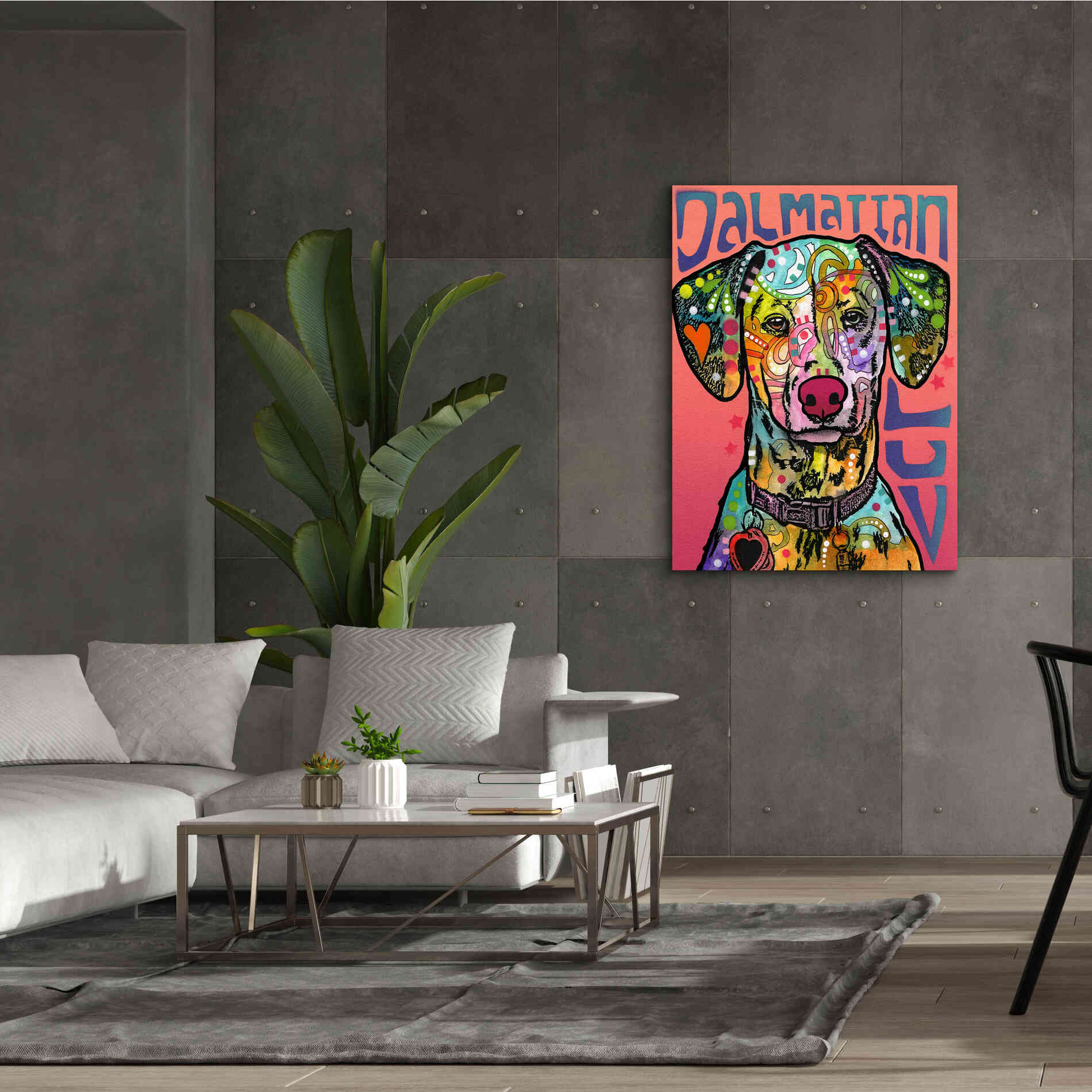 'Dalmatian Luv' by Dean Russo, Giclee Canvas Wall Art,40x54
