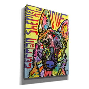 'German Shepherd Luv' by Dean Russo, Giclee Canvas Wall Art