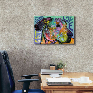 'Great Dane Luv' by Dean Russo, Giclee Canvas Wall Art,26x18