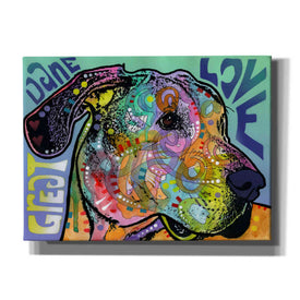 'Great Dane Luv' by Dean Russo, Giclee Canvas Wall Art