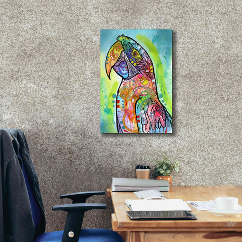 Image of 'Macaw' by Dean Russo, Giclee Canvas Wall Art,18x26