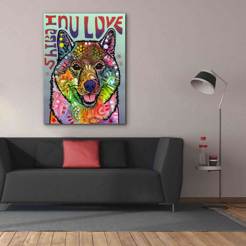 Image of 'Shiba Inu Luv' by Dean Russo, Giclee Canvas Wall Art,40x54
