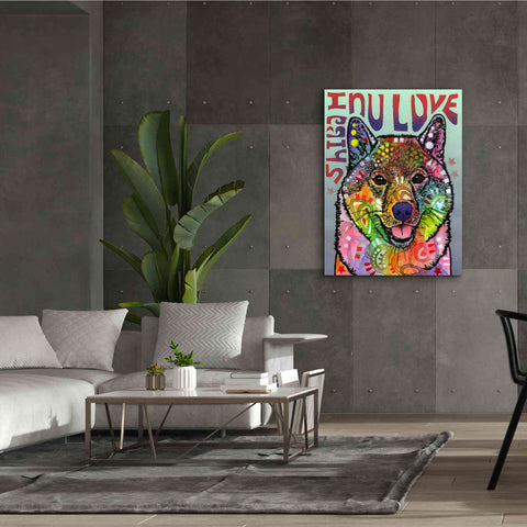 Image of 'Shiba Inu Luv' by Dean Russo, Giclee Canvas Wall Art,40x54
