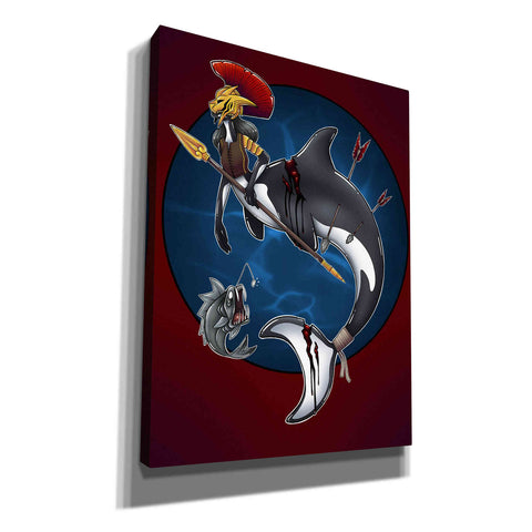 Image of 'Warrior Mermaid' by Avery Multer, Canvas Wall Art