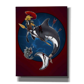 'Warrior Mermaid' by Avery Multer, Canvas Wall Art