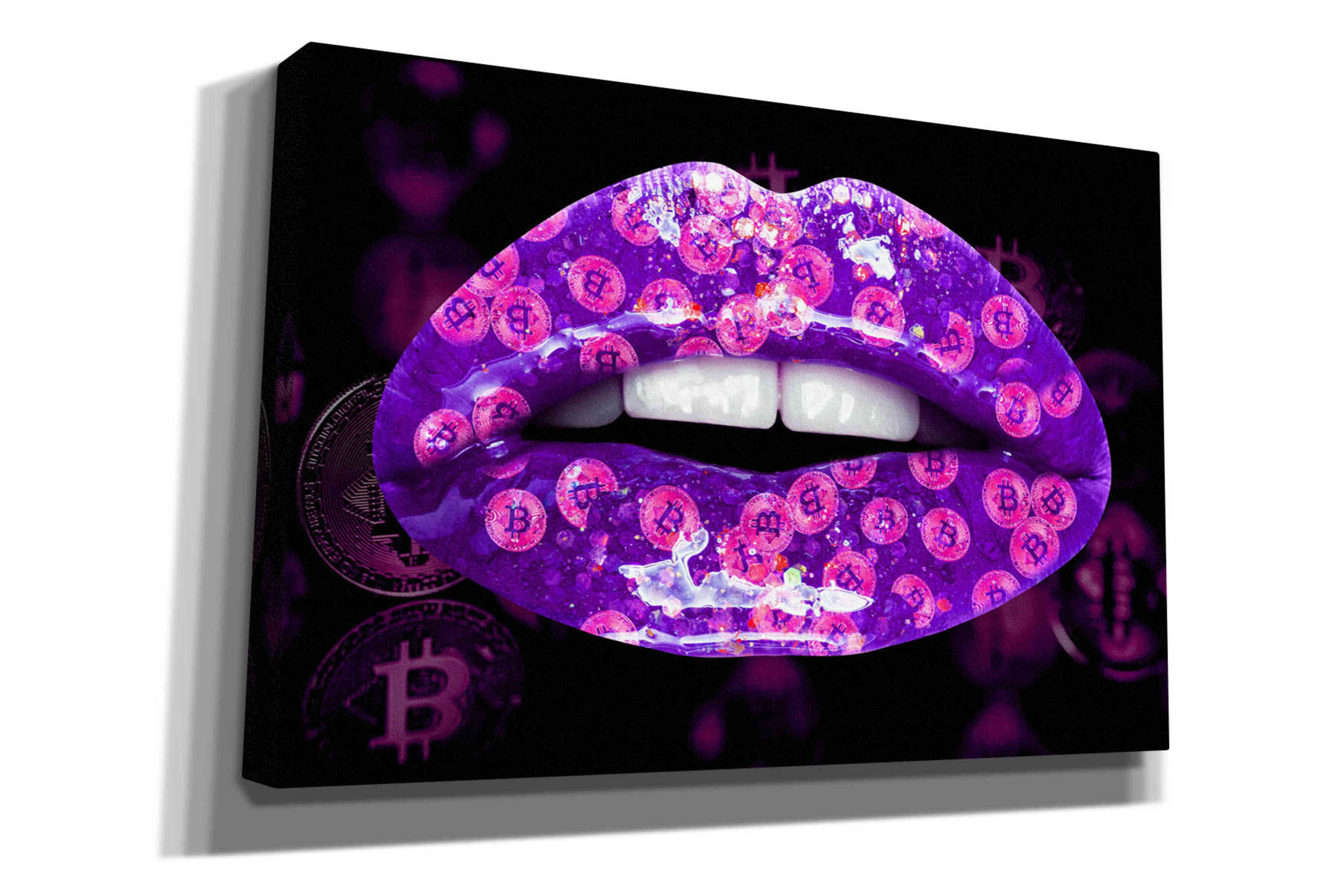 'Bitcoin Milkshake Amethyst' by Canvas Wall Art