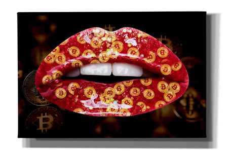 'Bitcoin Milkshake Ruby' by Canvas Wall Art