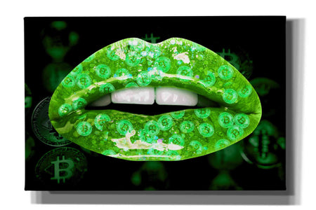 'Bitcoin Milkshake Shamrock' by Canvas Wall Art