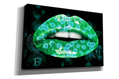 'Bitcoin Milkshake Turquoise' by Canvas Wall Art