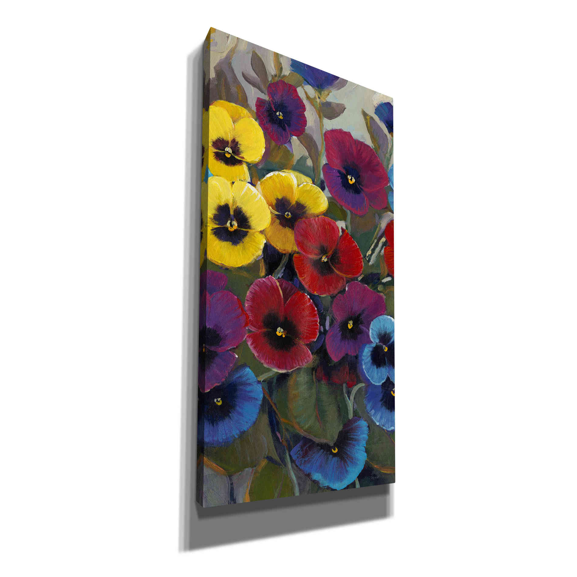 'Pansy Panel II' by Tim O'Toole, Canvas Wall Art