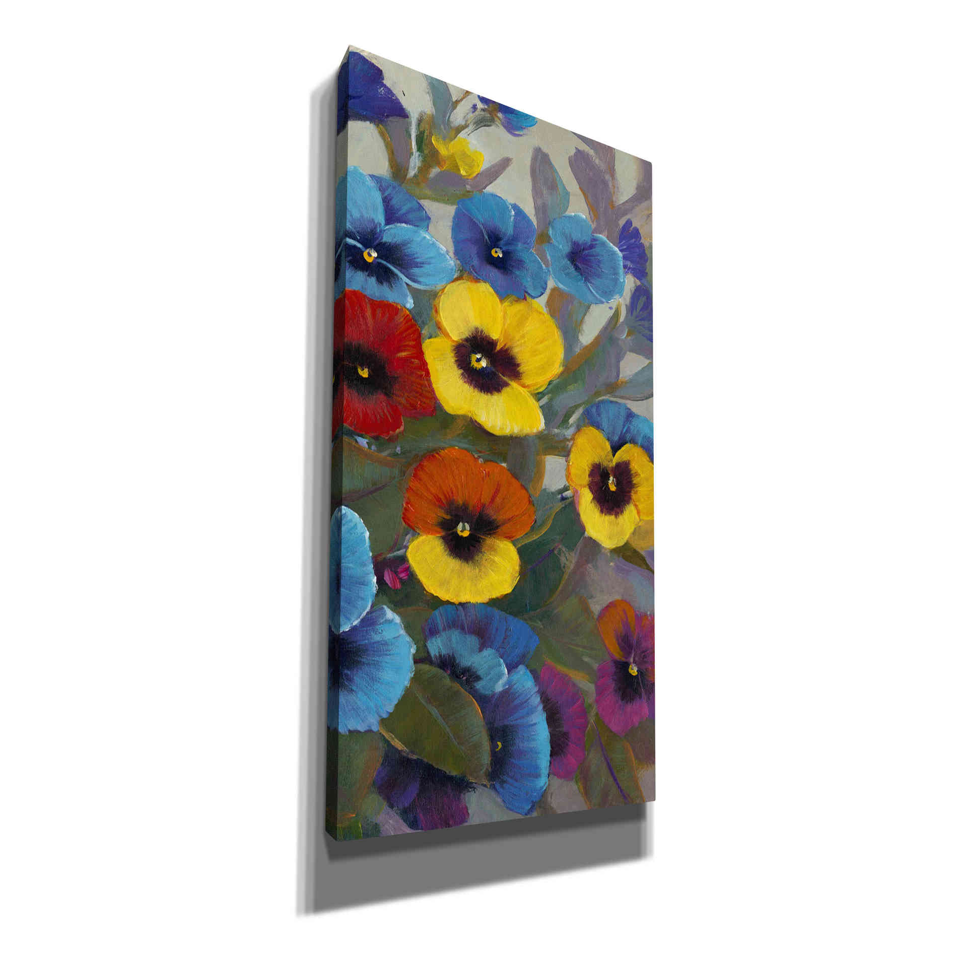 'Pansy Panel III' by Tim O'Toole, Canvas Wall Art