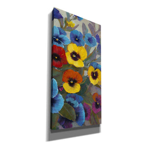 'Pansy Panel III' by Tim O'Toole, Canvas Wall Art