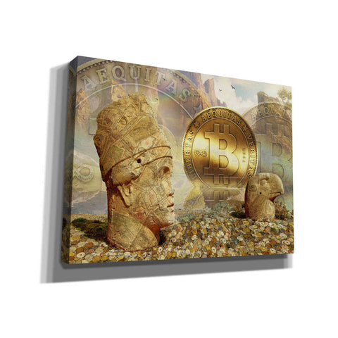 Image of 'Bitcoin New Age Eight' by Steve Hunziker, Canvas Wall Art