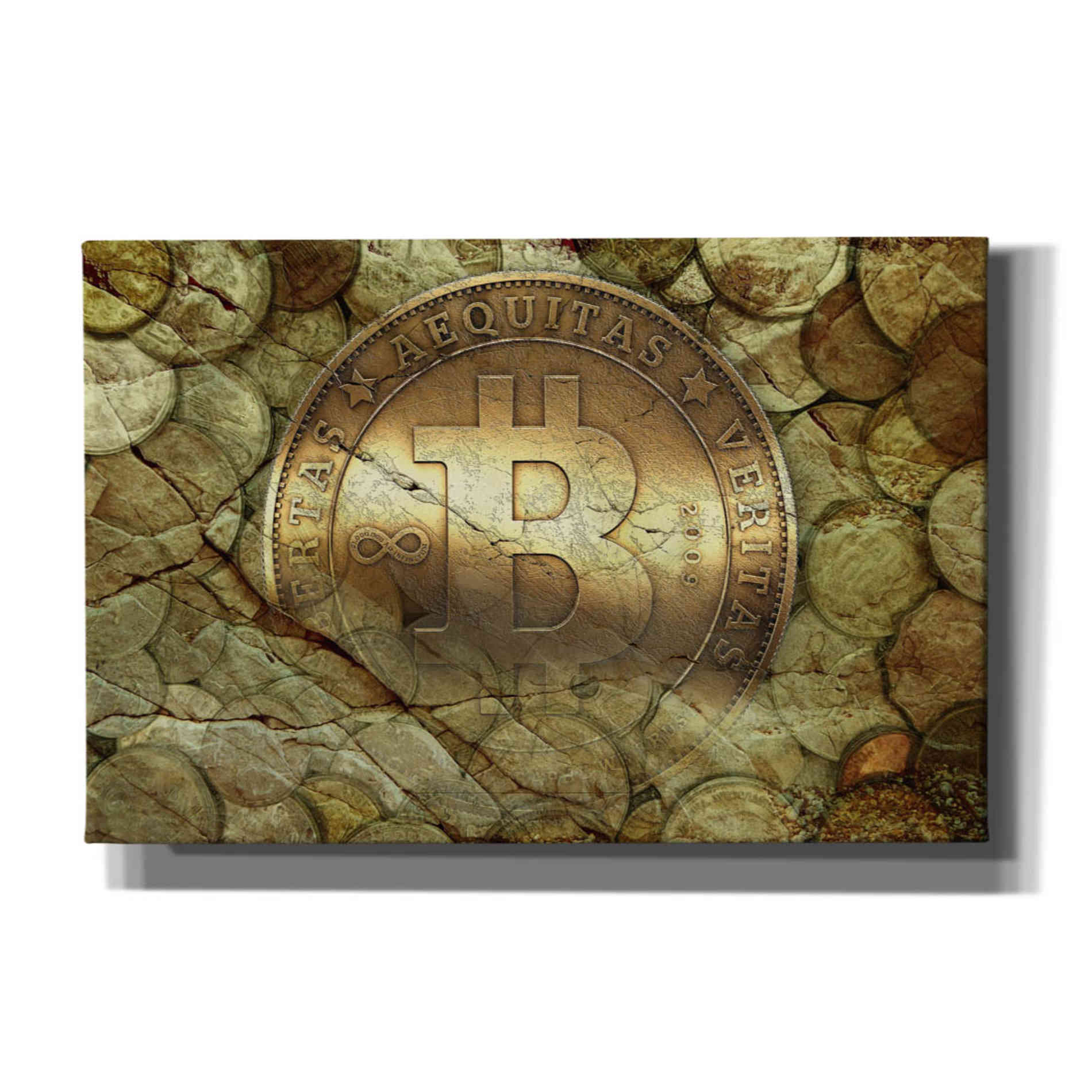 'Bitcoin-New Age One' by Steve Hunziker, Canvas Wall Art