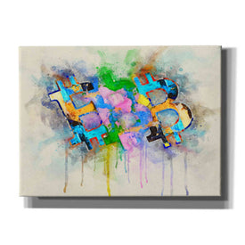 'Bitcoin Abstract' by Surma and Guillen, Canvas Wall Art