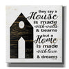 'A Houseâ€¦' by Cindy Jacobs, Canvas Wall Art