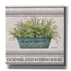 'Galvanized Farmhouse God Bless' by Cindy Jacobs, Canvas Wall Art
