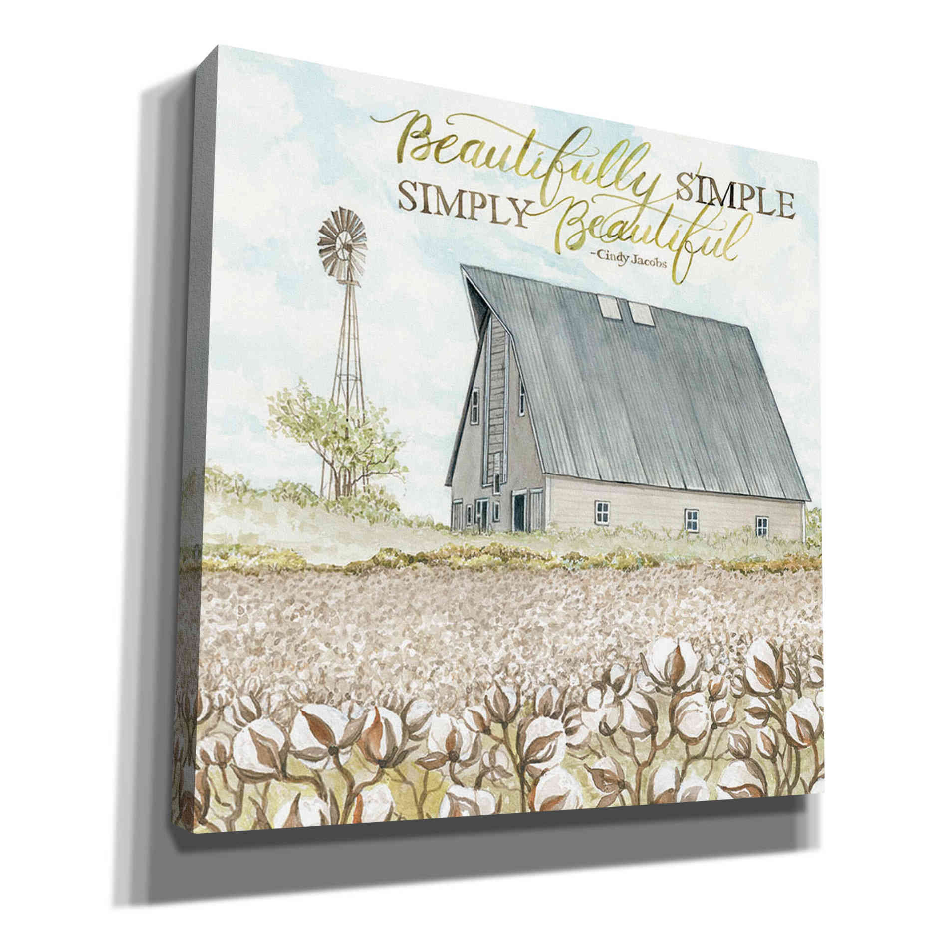 'Beautifully Simple' by Cindy Jacobs, Canvas Wall Art