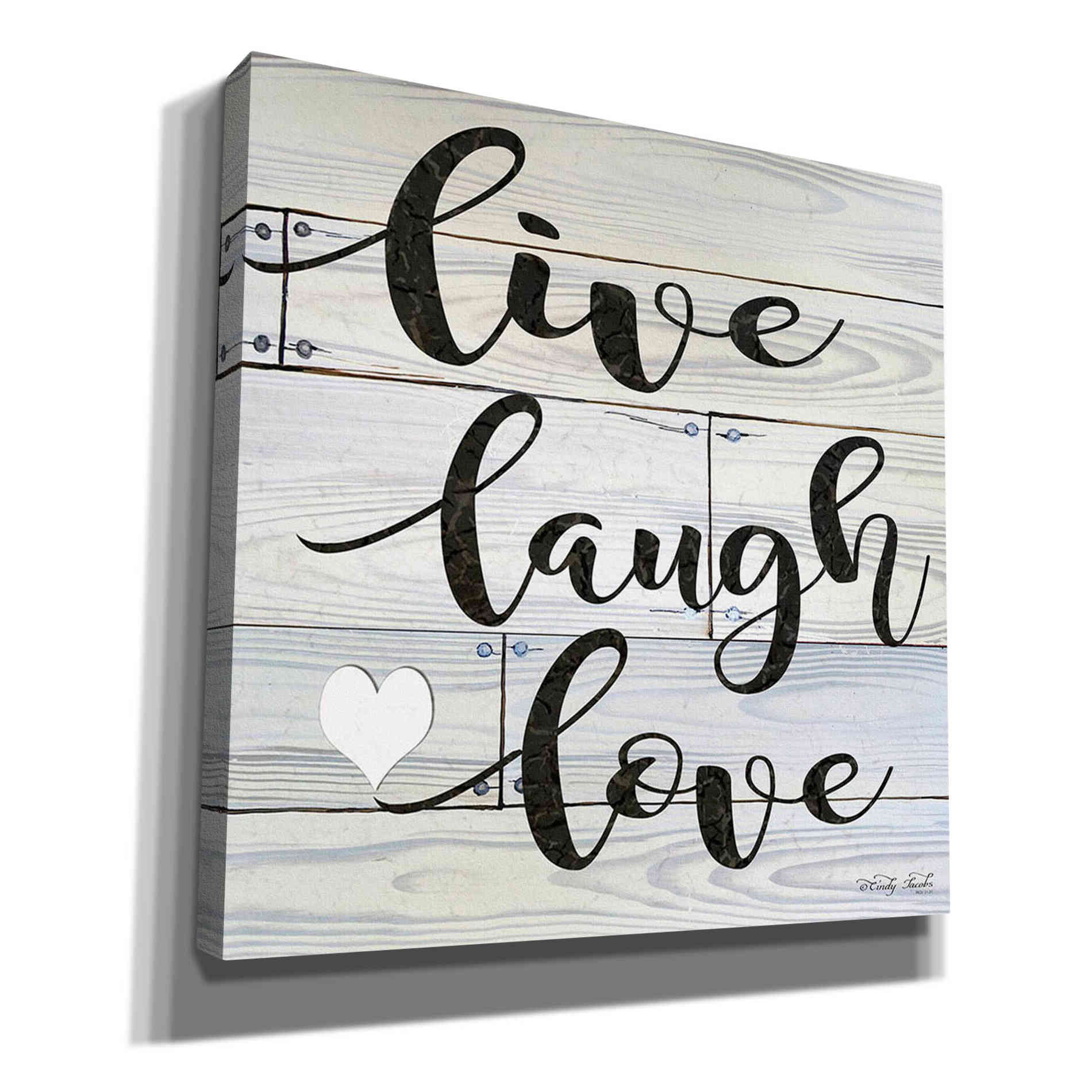 'Live, Laugh, Love' by Cindy Jacobs, Canvas Wall Art