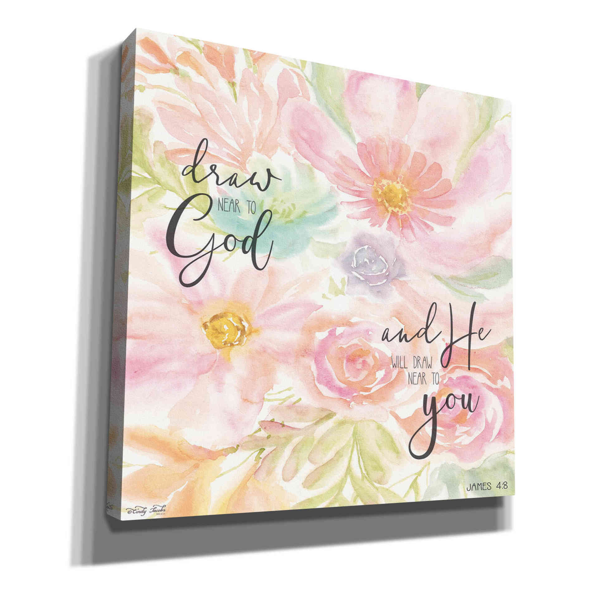 'Draw Near to God and He Will Draw Near to You' by Cindy Jacobs, Canvas Wall Art