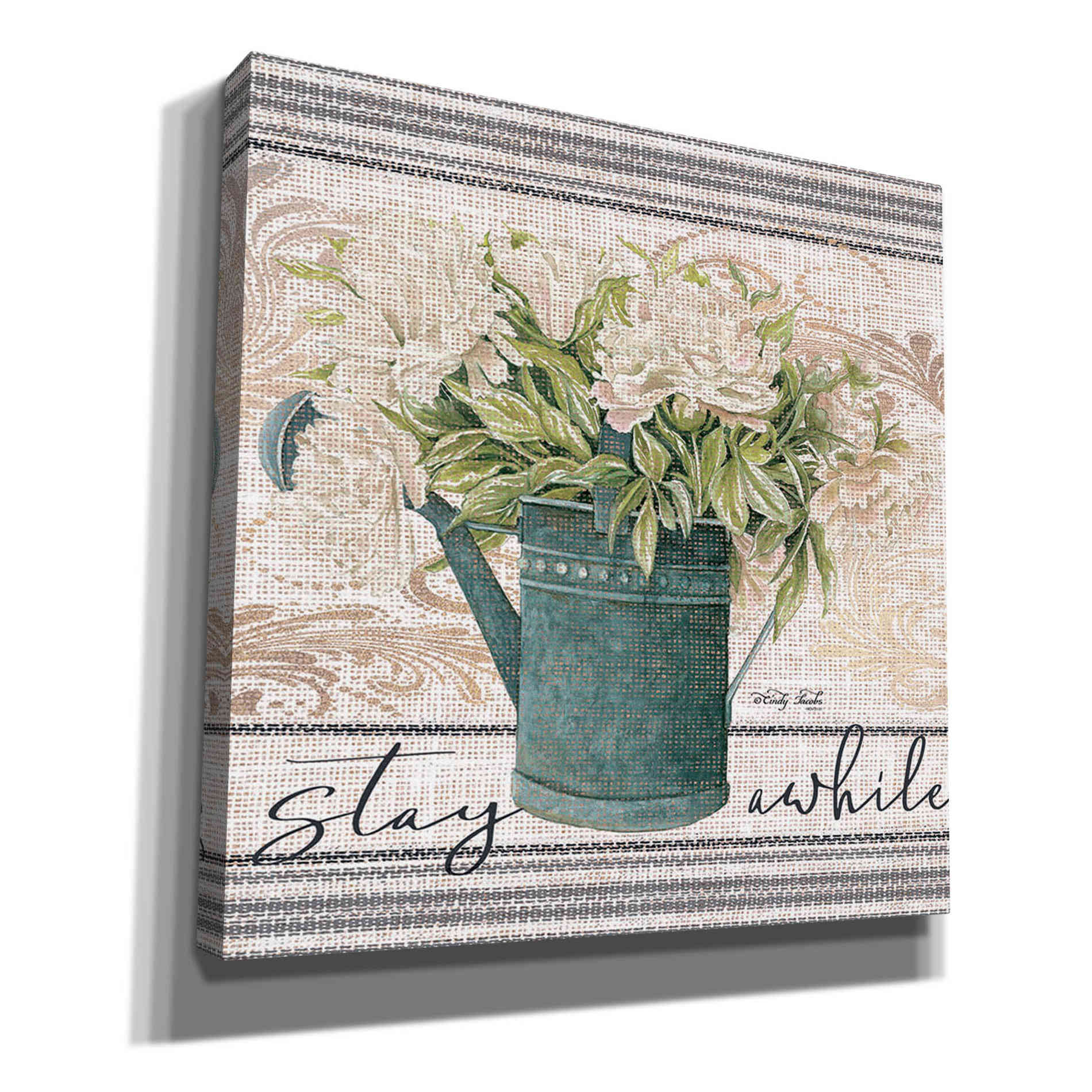 'Stay Awhile' by Cindy Jacobs, Canvas Wall Art