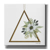 'Geometric Triangle Muted Floral II' by Cindy Jacobs, Canvas Wall Art