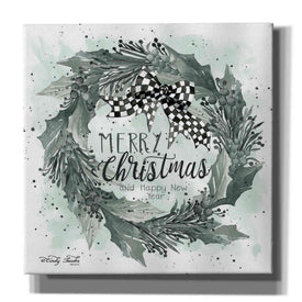 'Christmas and New Year Wreath' by Cindy Jacobs, Canvas Wall Art