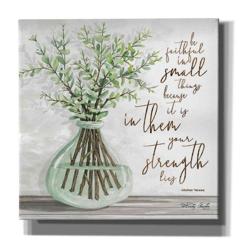 Image of 'Be Faithful' by Cindy Jacobs, Canvas Wall Art