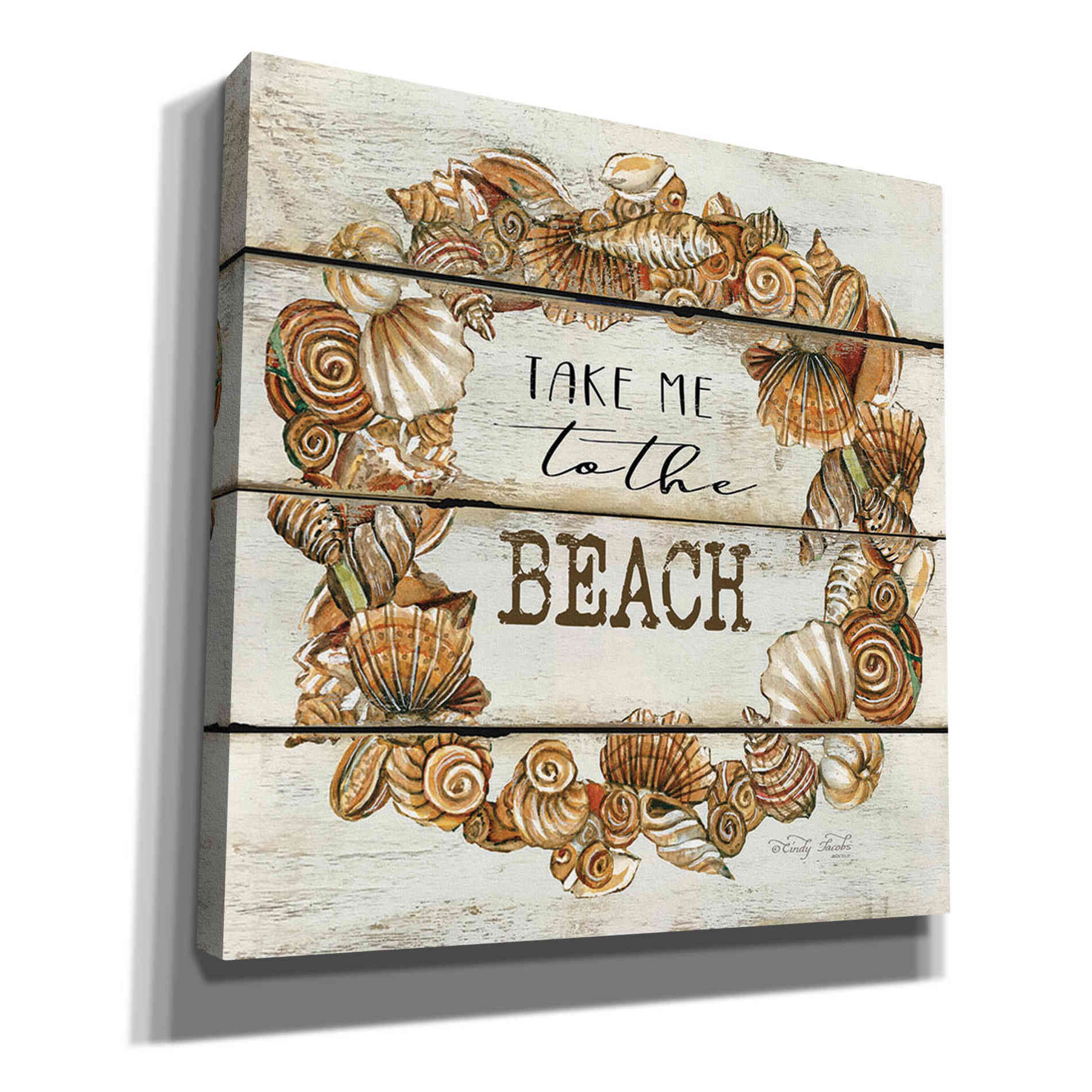 'Take Me to the Beach' by Cindy Jacobs, Canvas Wall Art