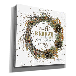 'Fall Breeze Wreath' by Cindy Jacobs, Canvas Wall Art