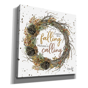 'Autumn in Calling Wreath' by Cindy Jacobs, Canvas Wall Art