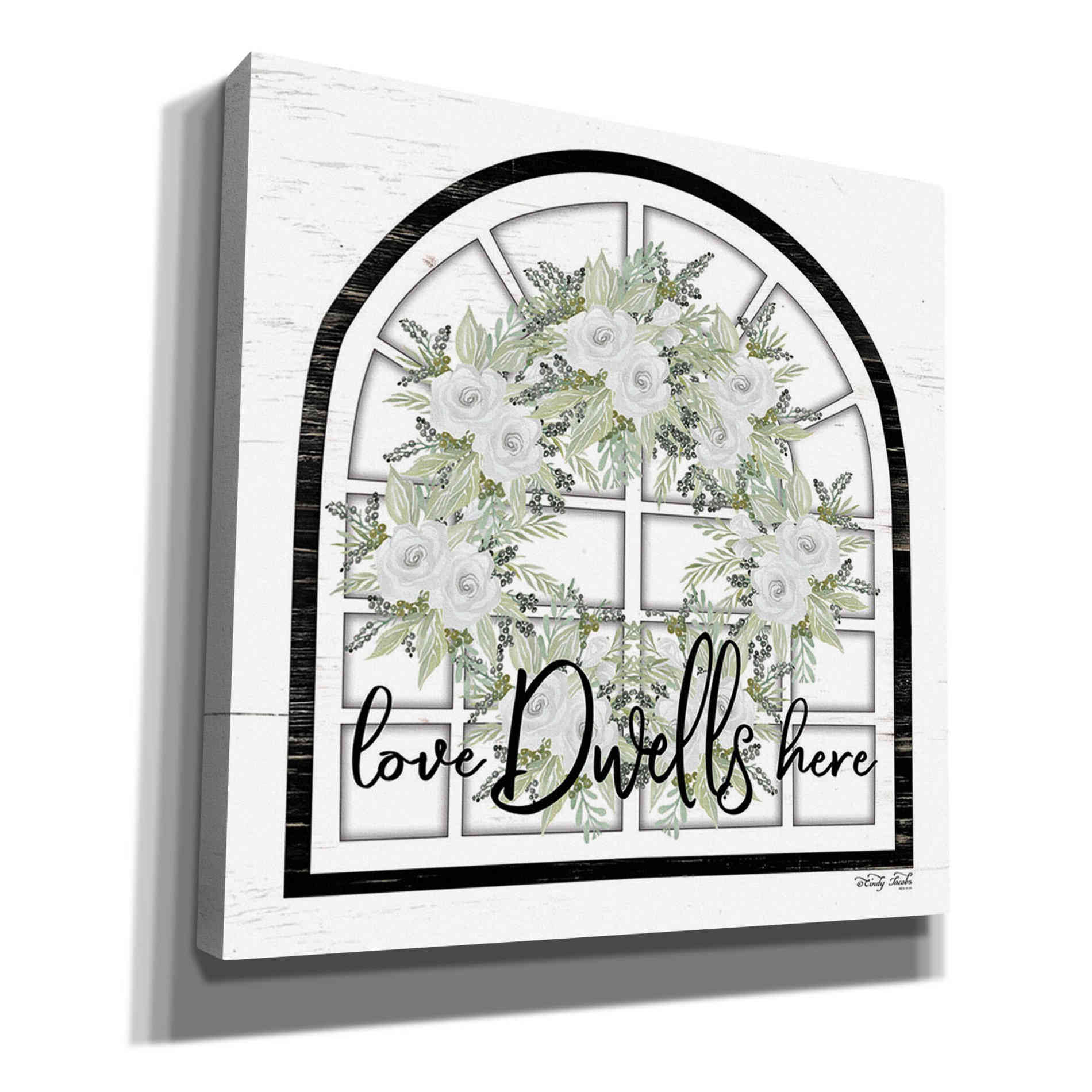 'Love Dwells Here' by Cindy Jacobs, Canvas Wall Art