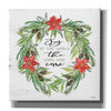 'Joy to the World Wreath' by Cindy Jacobs, Canvas Wall Art