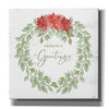 'Season's Greetings Wreath' by Cindy Jacobs, Canvas Wall Art