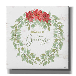 'Season's Greetings Wreath' by Cindy Jacobs, Canvas Wall Art